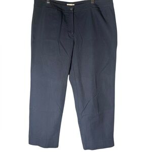 Eileen Fisher Organic Cotton Stretch Cargo gray Pant Womens Size Large